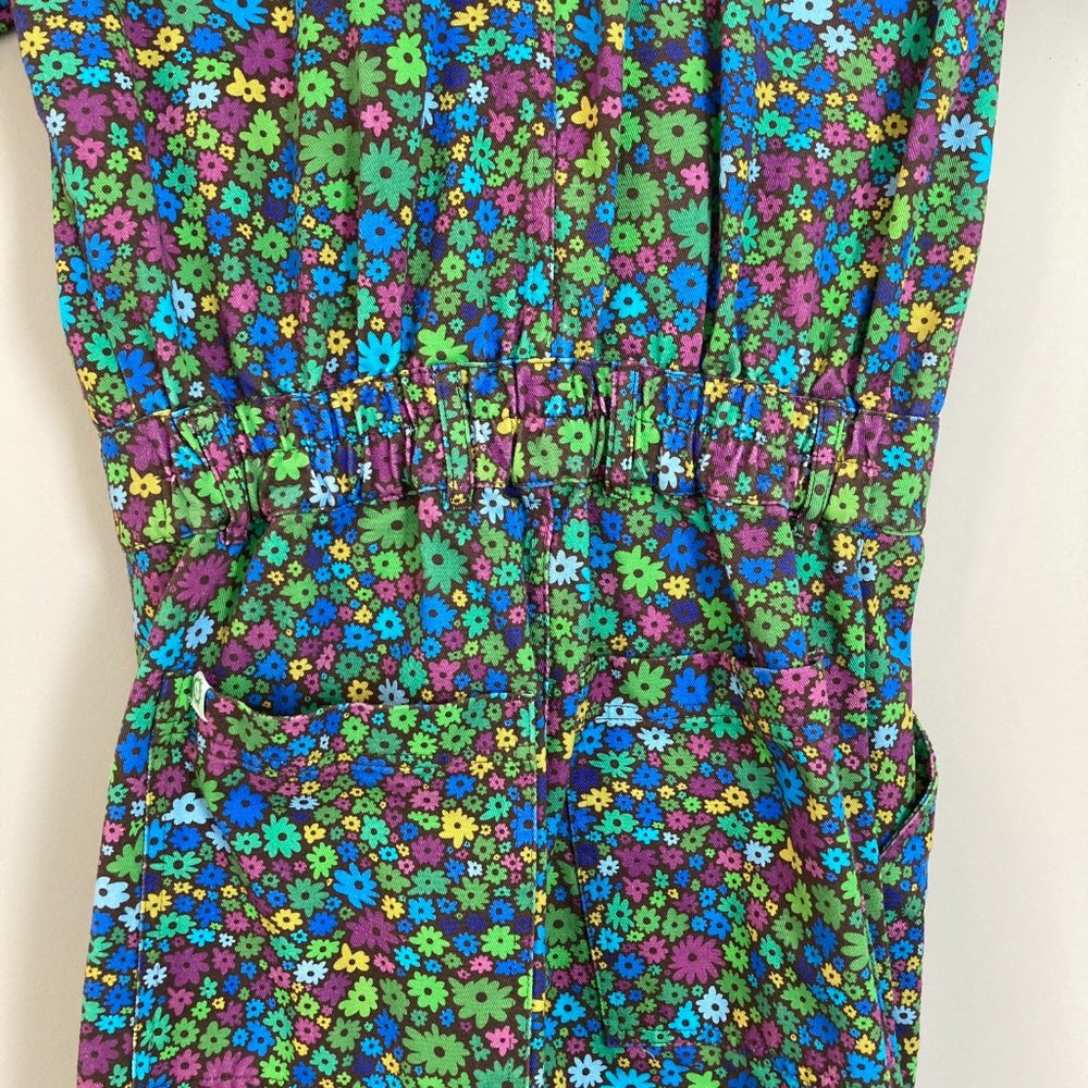 MOSS BLOSSOM 2.0 Big Bud Press Short Sleeve Jumpsuit Size Small NEW - Picture 11 of 16